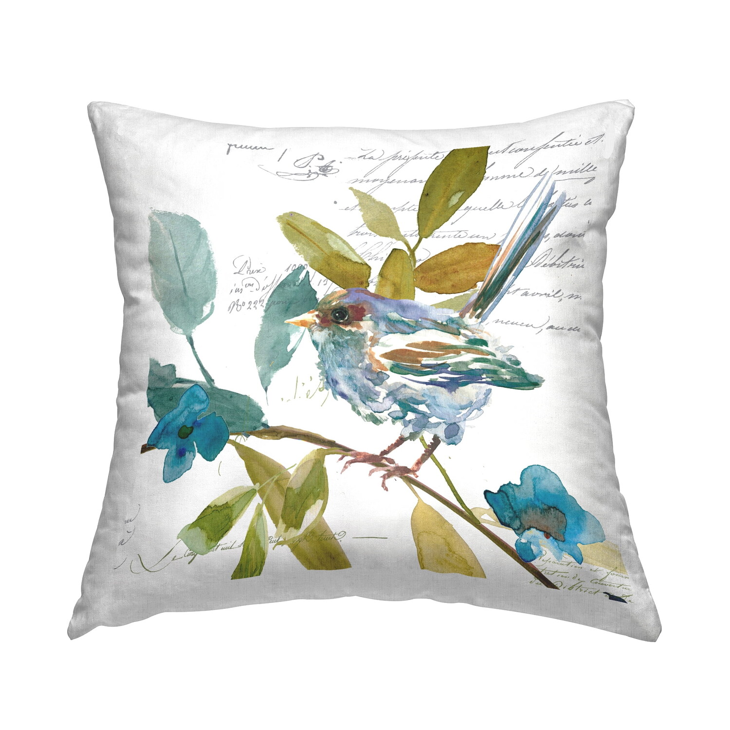 Декоративная подушка Stupell Industries Bird with Vintage Words 18 x 18, голубой
Декоративная подушка Stupell Industries Bird with Vintage Words 18 x 18, голубой