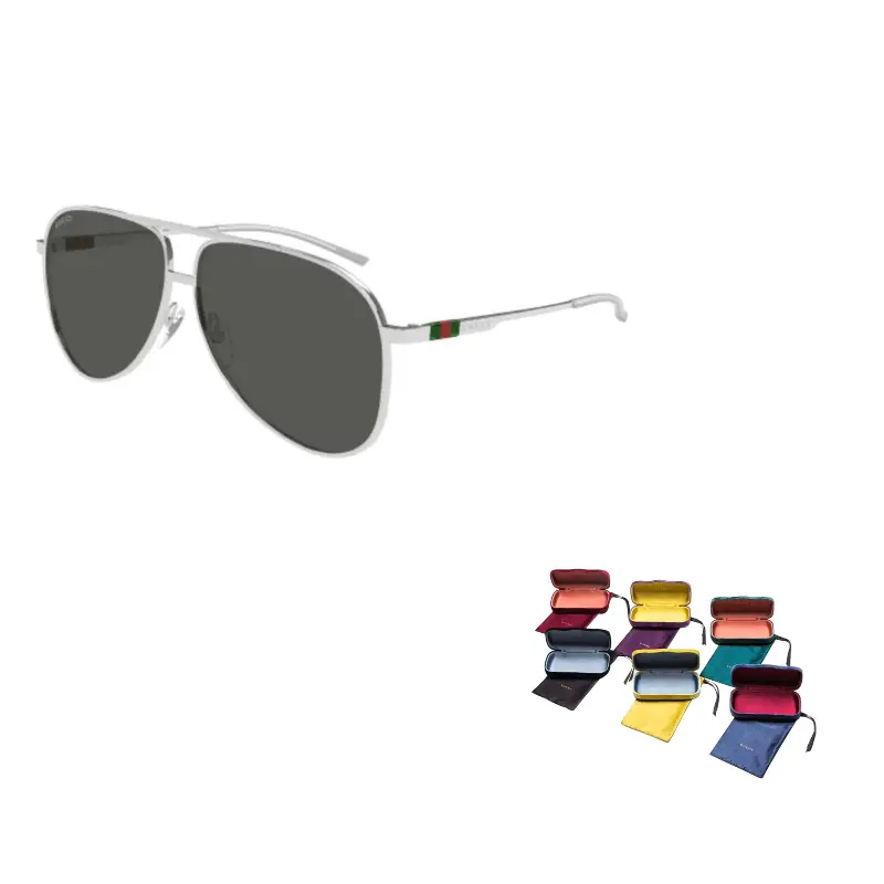 Авиаторские солнцезащитные очки Aviator Frame GUCCI, серебряный
Авиаторские солнцезащитные очки Aviator Frame GUCCI, серебряный
