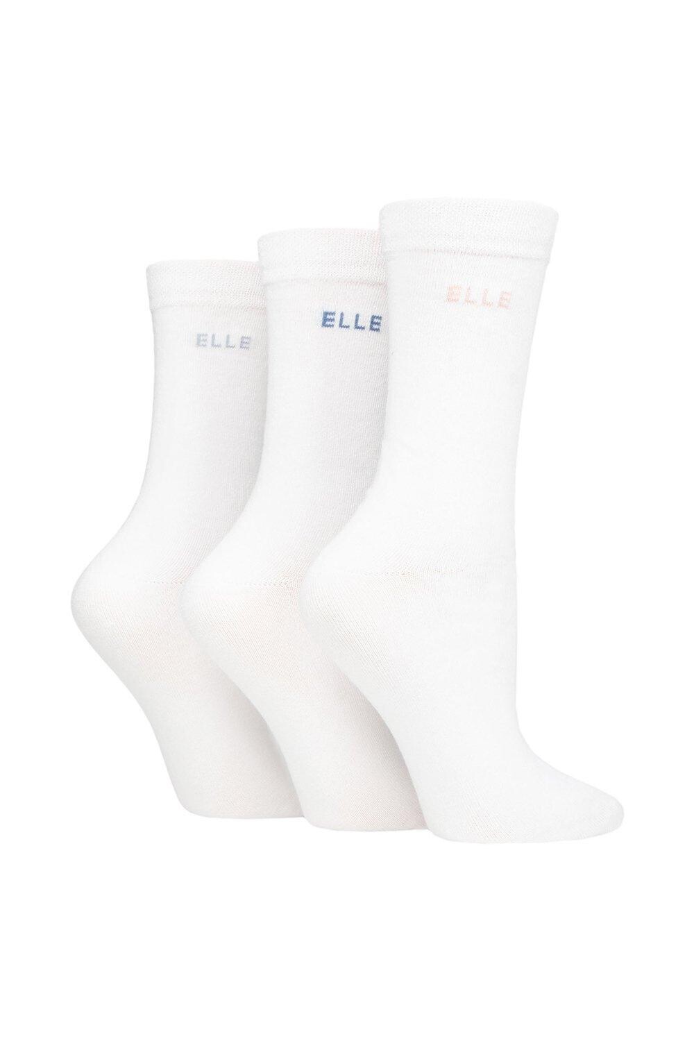3 пары однотонных, полосатых и узорчатых хлопчатобумажных носков со связанными пальцами ELLE, белый
3 пары однотонных, полосатых и узорчатых хлопчатобумажных носков со связанными пальцами ELLE, белый
