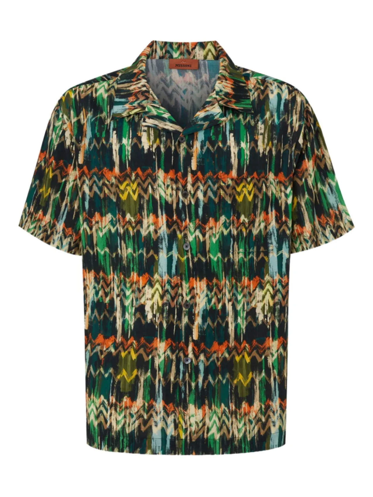 Рубашка с зигзагообразным принтом Missoni, зеленый
Рубашка с зигзагообразным принтом Missoni, зеленый