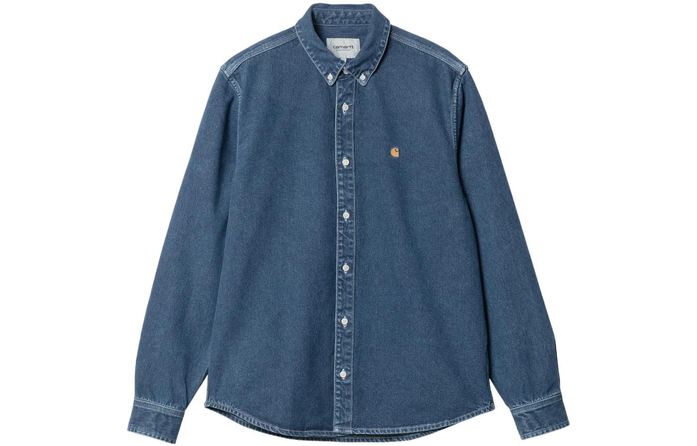 Carhartt WIP Мужская синяя рубашка
Carhartt WIP Мужская синяя рубашка