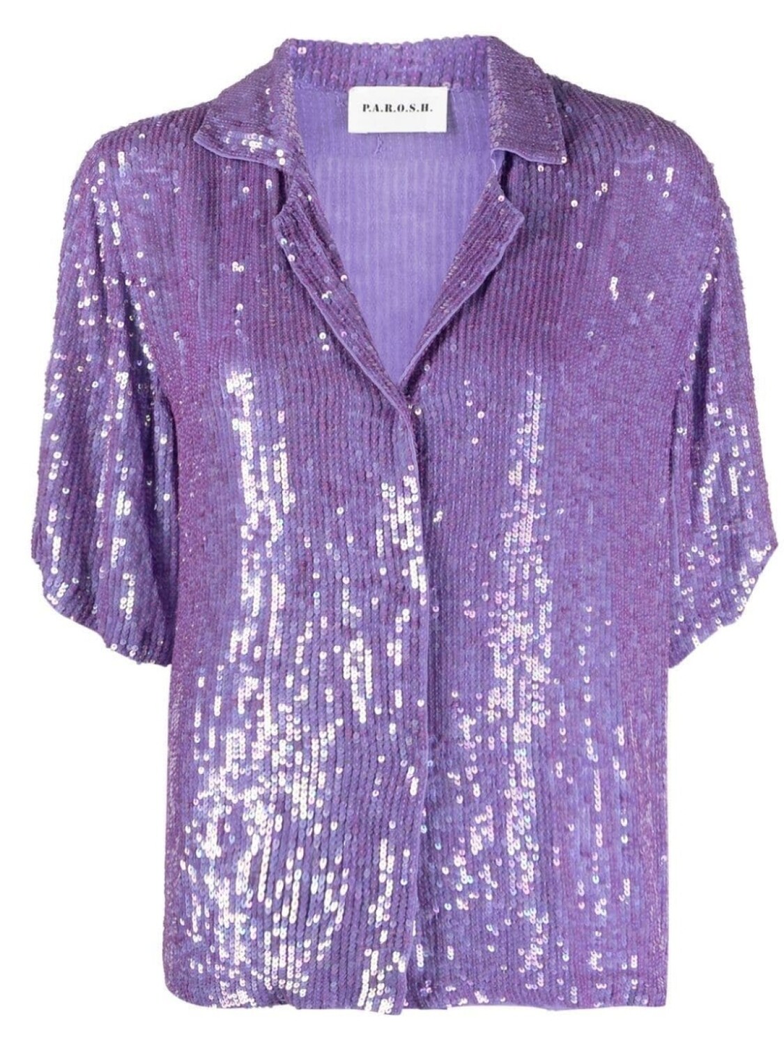 P.A.R.O.S.H. sequinned short-sleeve shirt, фиолетовый
P.A.R.O.S.H. sequinned short-sleeve shirt, фиолетовый