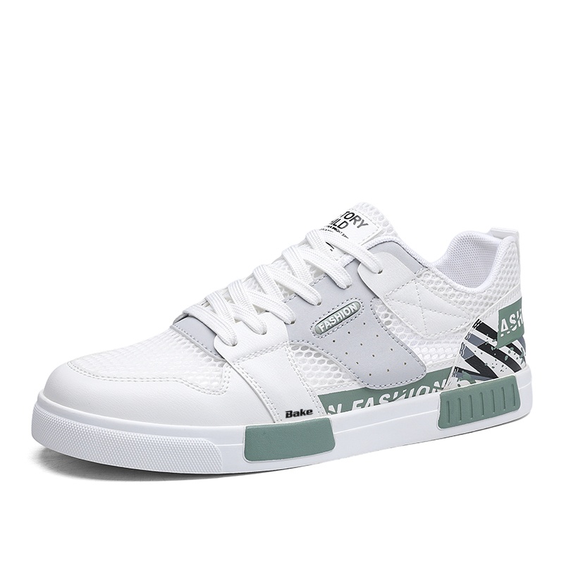 BAKE Скользоустойчивые износостойкие легкие низкие скейтерские кроссовки мужские бело-зеленые, цвет White Green
BAKE Скользоустойчивые износостойкие легкие низкие скейтерские кроссовки мужские бело-зеленые, цвет White Green