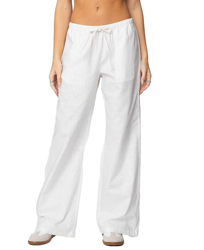 Брюки из льняной смеси Alexa Edikted, белый
Брюки из льняной смеси Alexa Edikted, белый