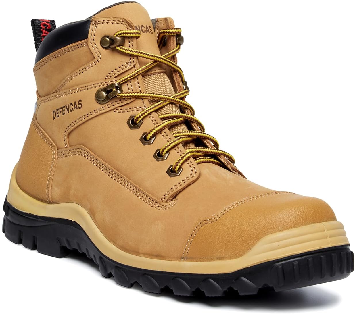 Мужские ботинки Defencas 6 и 8, с защитным носком от электрических разрядов, выполненные из цельнозерновой кожи, с противоскользящей резиновой подошвой и амортизирующей стелькой из ПУ, D058715, 6\" Composite-toe
Мужские ботинки Defencas 6 и 8, с защитным носком от электрических разрядов, выполненные из цельнозерновой кожи, с противоскользящей резиновой подошвой и амортизирующей стелькой из ПУ, D058715, 6\" Composite-toe