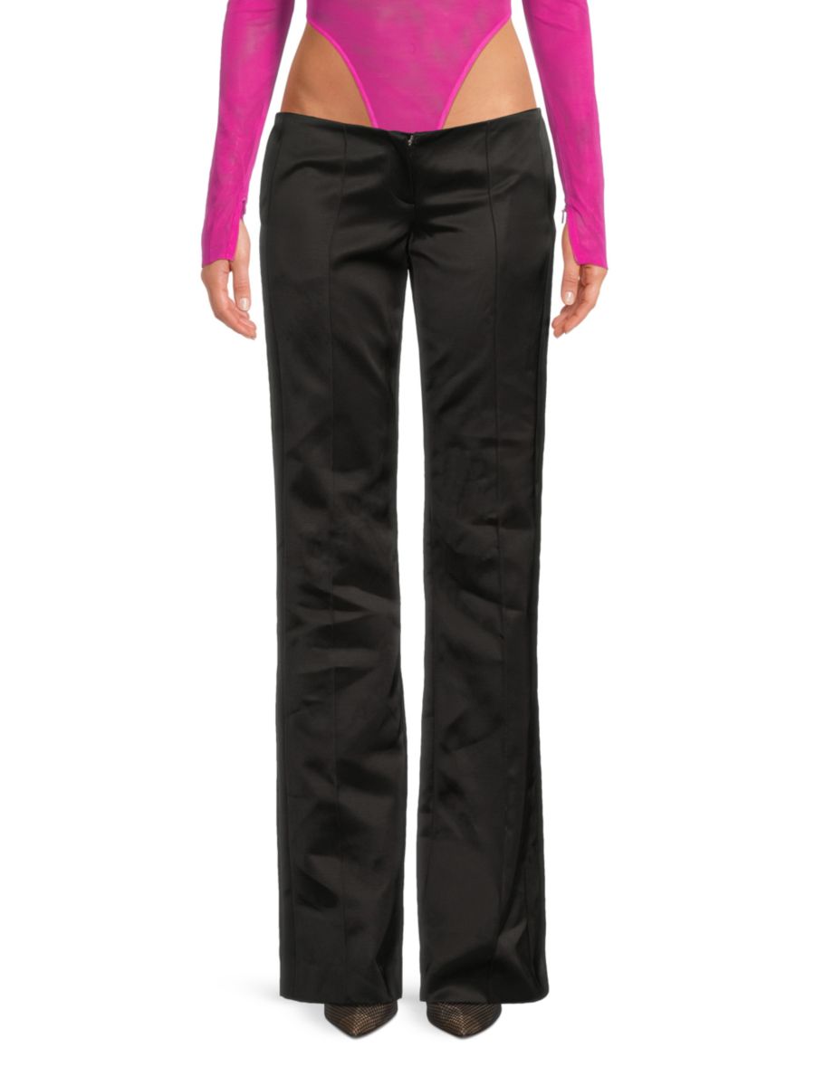 Расклешенные брюки с низкой талией LaQuan Smith, черный
Расклешенные брюки с низкой талией LaQuan Smith, черный