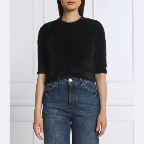 Укороченный свитер коммандос Pinko, черный
Укороченный свитер коммандос Pinko, черный