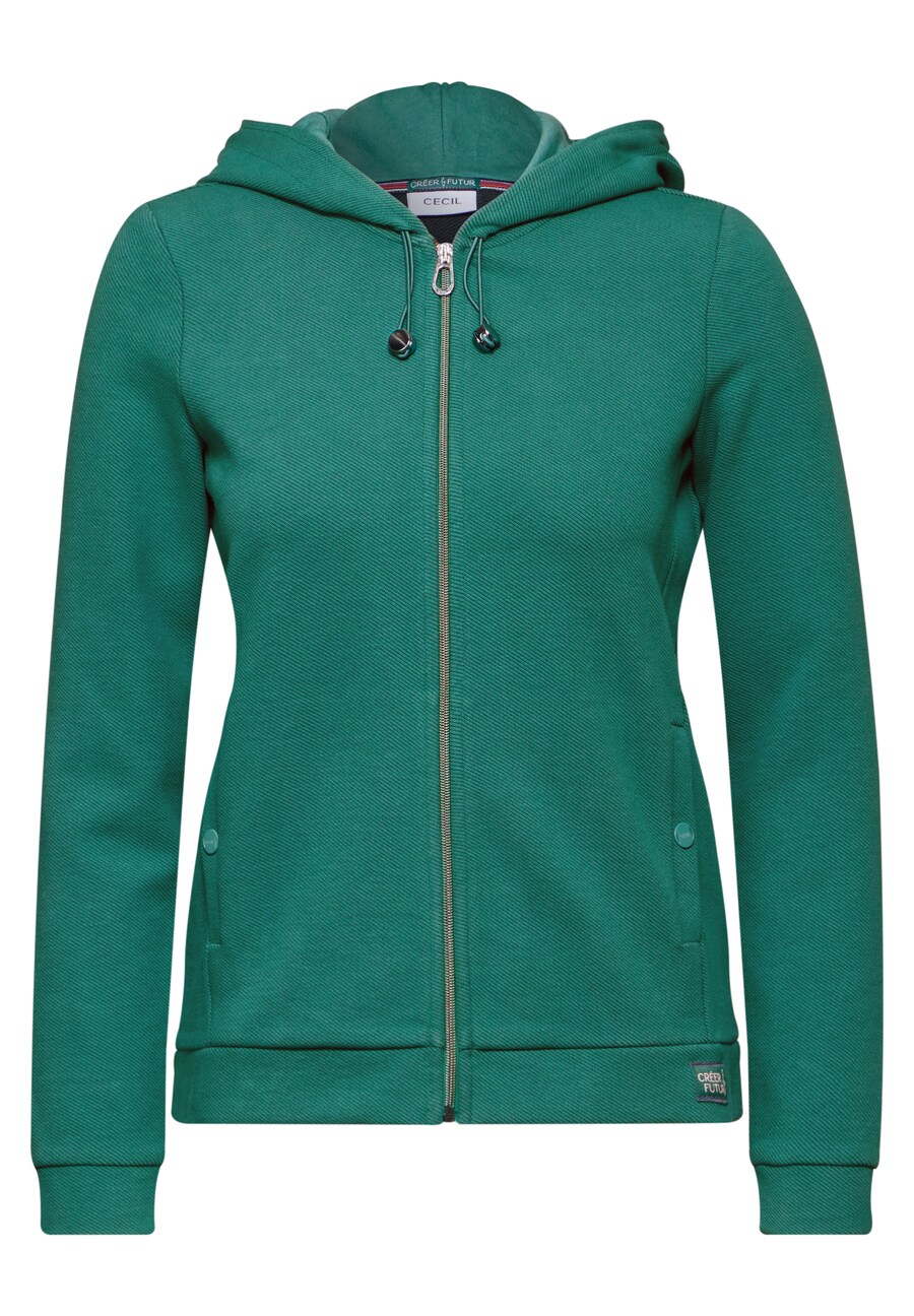 Толстовка с капюшоном на молнии CECIL, зеленый
Толстовка с капюшоном на молнии CECIL, зеленый