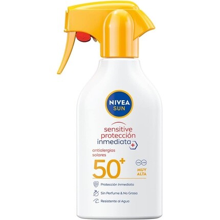 Спрей для чувствительной к солнцу и защиты SPF50+ 270 мл Nivea
Спрей для чувствительной к солнцу и защиты SPF50+ 270 мл Nivea