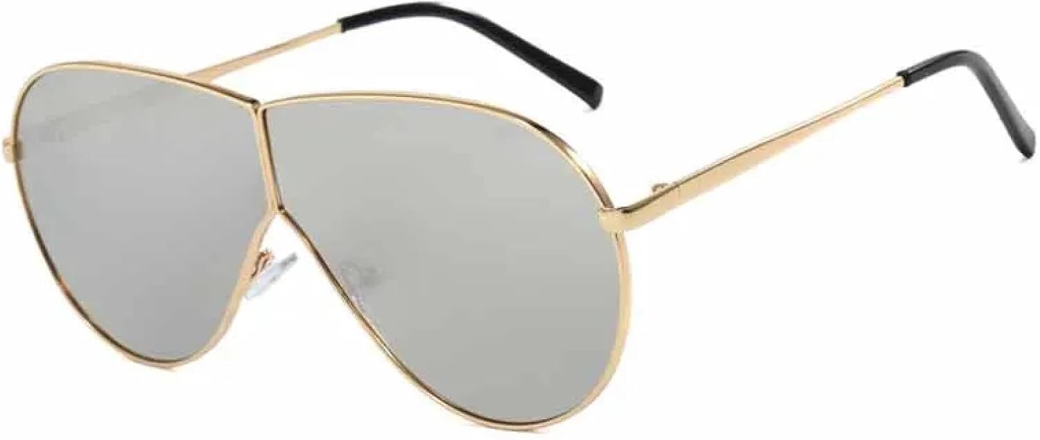 Винтажные женские солнцезащитные очки в крупной металлической оправе, роскошные мужские очки для активного отдыха и вождения, модные очки с защитой от УФ-излучения UV400 TKKTLLT, Gold Silver
Винтажные женские солнцезащитные очки в крупной металлической оправе, роскошные мужские очки для активного отдыха и вождения, модные очки с защитой от УФ-излучения UV400 TKKTLLT, Gold Silver