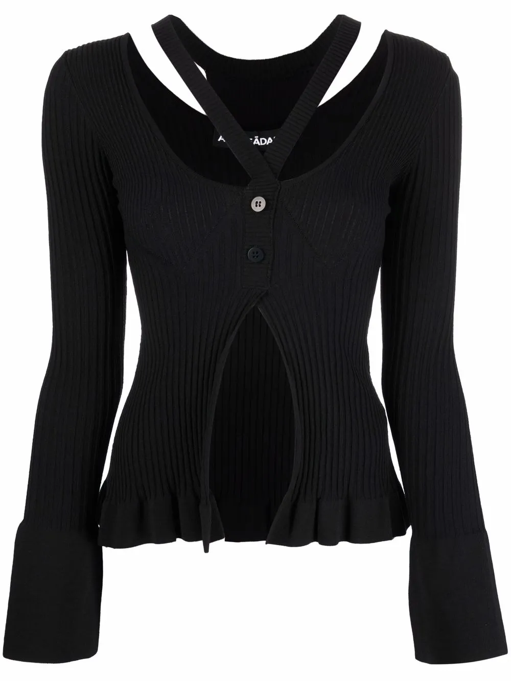 Джемпер с перекрестными бретелями ANDREĀDAMO, черный
Джемпер с перекрестными бретелями ANDREĀDAMO, черный