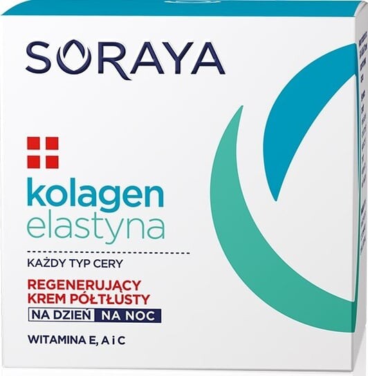 Регенерирующий полужирный крем для дня и ночи, 50 мл Soraya, Collagen & Elastin
Регенерирующий полужирный крем для дня и ночи, 50 мл Soraya, Collagen & Elastin