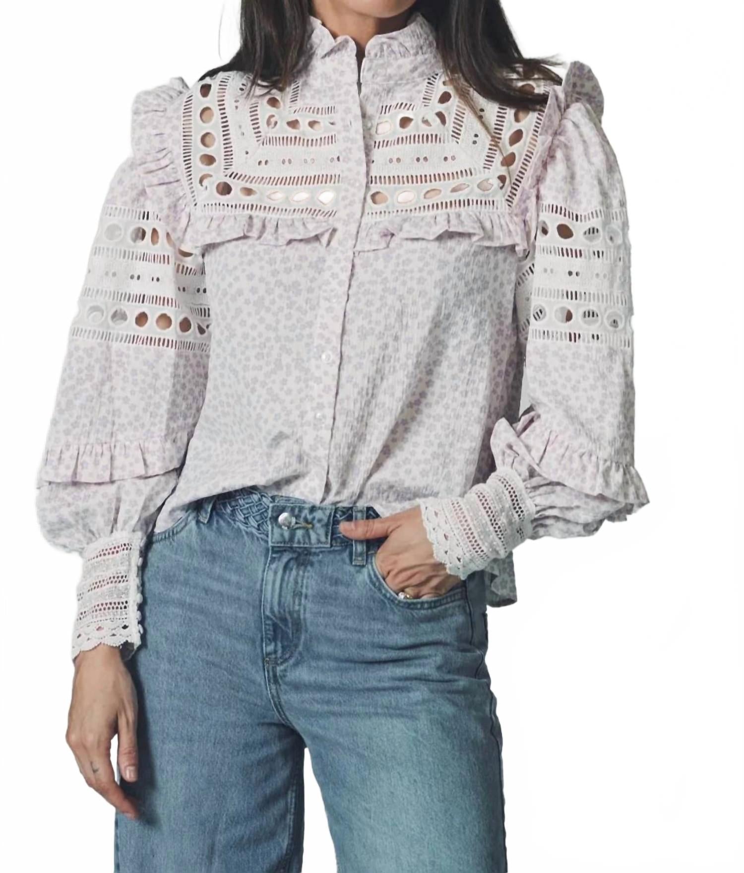 Рубашка Danielle в лилово-кремовом цвете THE SHIRT
Рубашка Danielle в лилово-кремовом цвете THE SHIRT