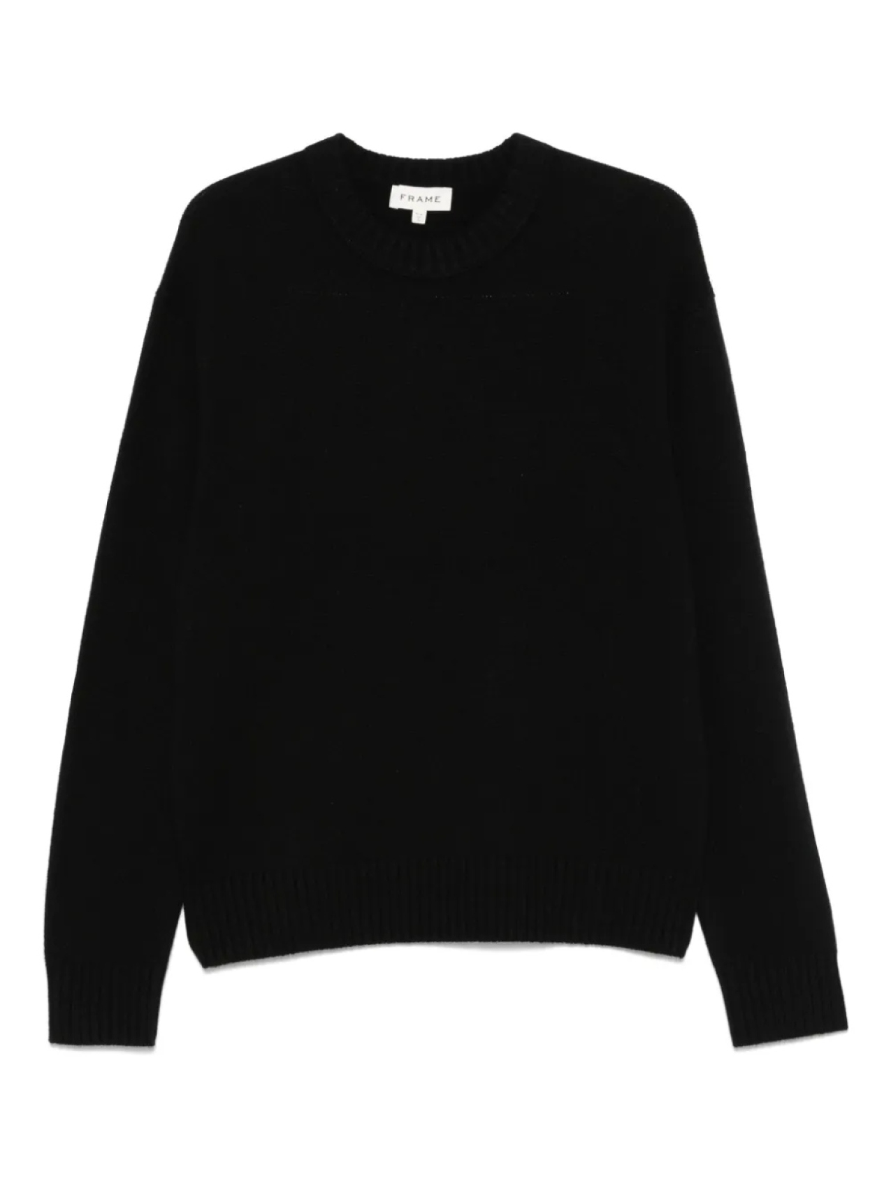 Кашемировый свитер с круглым вырезом FRAME, черный
Кашемировый свитер с круглым вырезом FRAME, черный