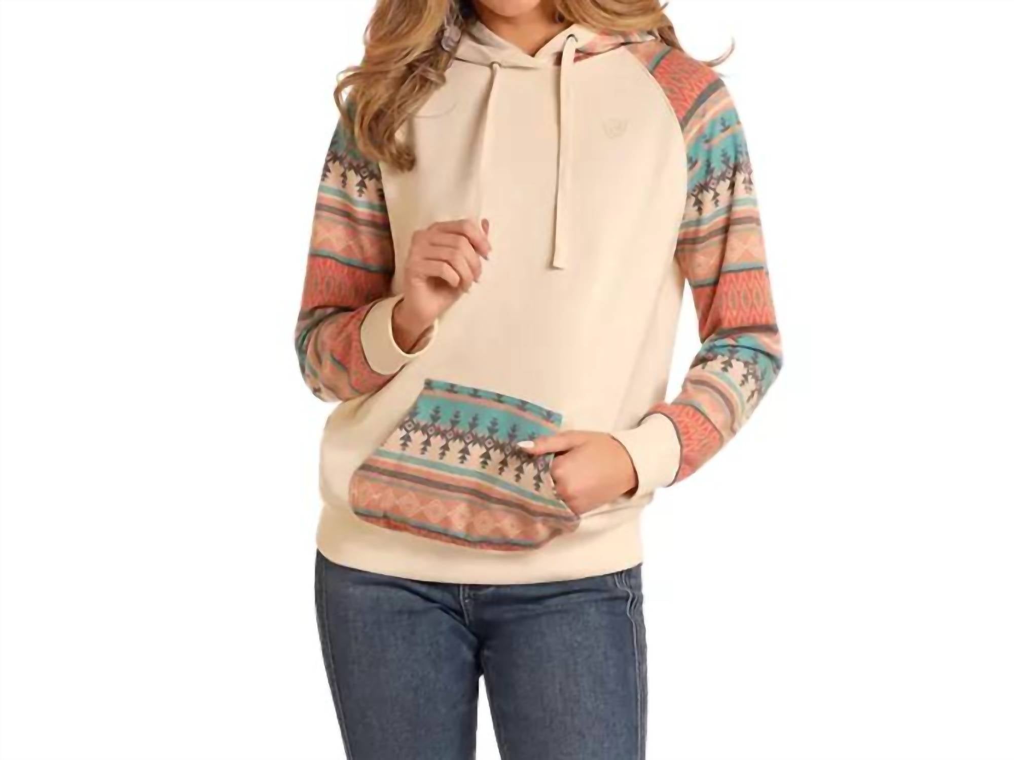 Худи с контрастными рукавами в кремово-бирюзовом цвете Rock & Roll Denim, Бежевый, Худи с контрастными рукавами в кремово-бирюзовом цвете Rock & Roll Denim
Худи с контрастными рукавами в кремово-бирюзовом цвете Rock & Roll Denim, Бежевый, Худи с контрастными рукавами в кремово-бирюзовом цвете Rock & Roll Denim