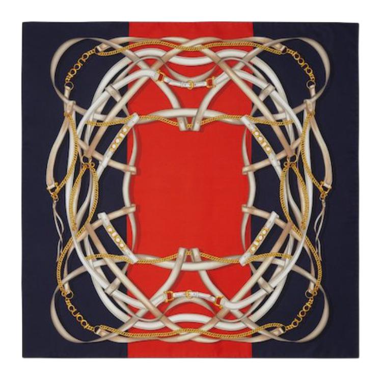 Шёлковый платок женский синий GUCCI
Шёлковый платок женский синий GUCCI