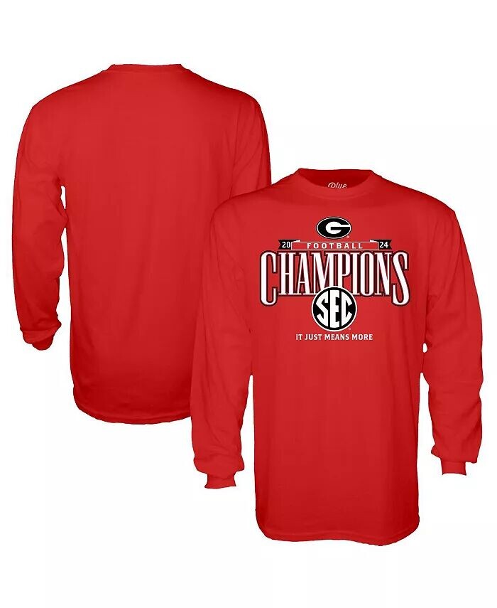Мужская красная футболка Georgia Bulldogs 2024 SEC Football Conference Champions Locker Room с длинным рукавом Blue 84
Мужская красная футболка Georgia Bulldogs 2024 SEC Football Conference Champions Locker Room с длинным рукавом Blue 84