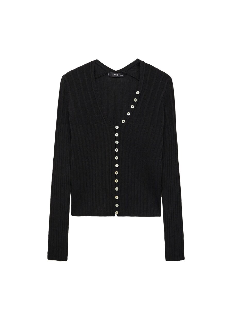 Вязаный кардиган Mango RIKKI, черный 
Вязаный кардиган Mango RIKKI, черный