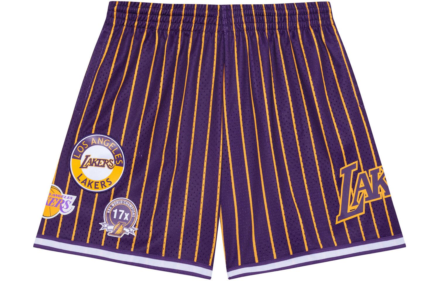 Баскетбольные шорты унисекс фиолетовые золотые Mitchell Ness
Баскетбольные шорты унисекс фиолетовые золотые Mitchell Ness