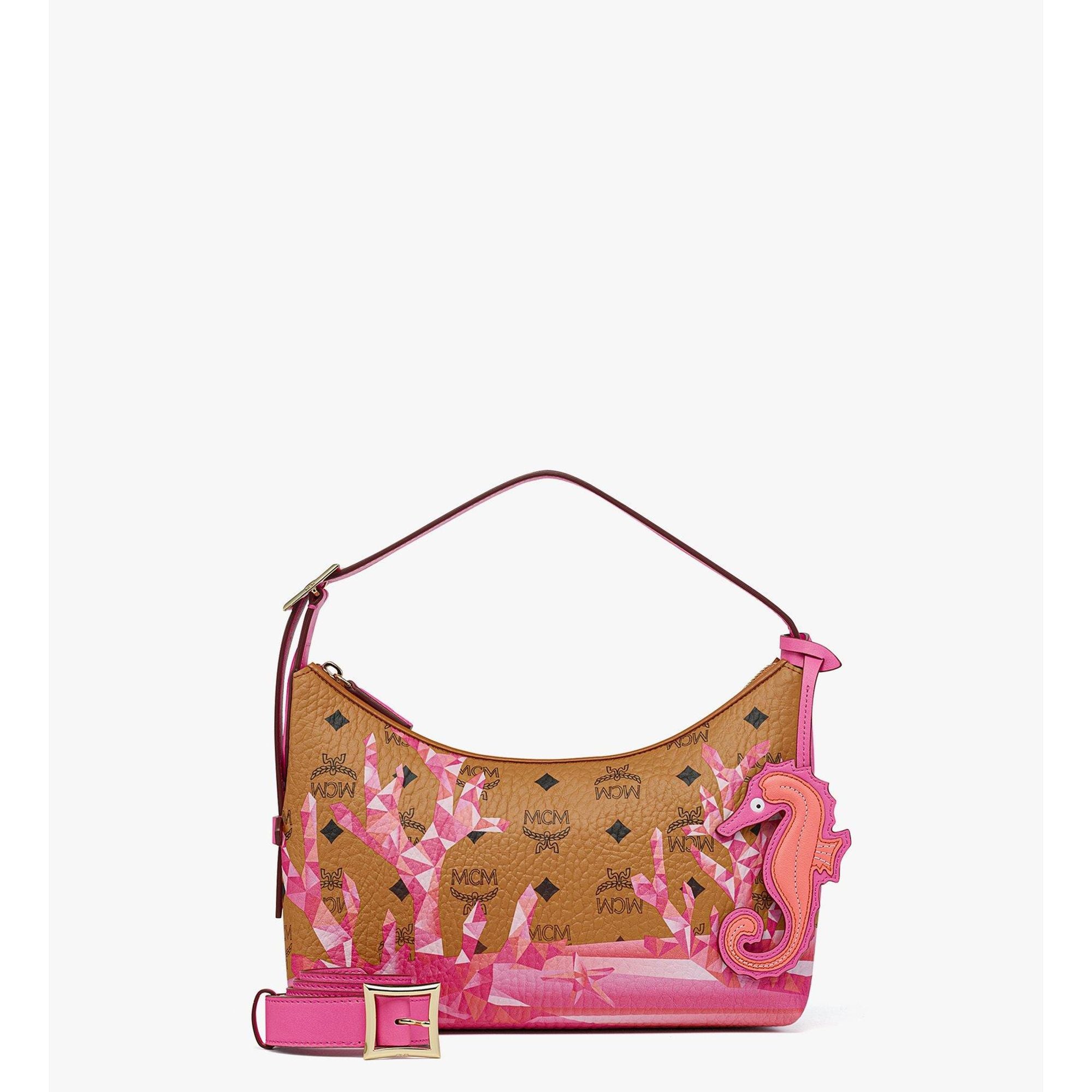 Aren Hobo In Cubic Coral Visetos MCM
Aren Hobo In Cubic Coral Visetos MCM