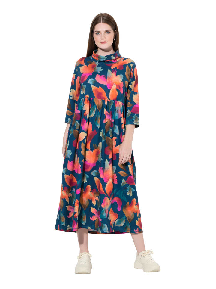 Ulla Popken Темно-синее миди-платье
Ulla Popken Темно-синее миди-платье