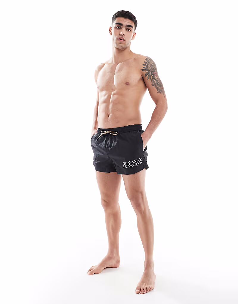 Плавки-шорты с логотипом Boss Mooneye черного цвета BOSS Orange
Плавки-шорты с логотипом Boss Mooneye черного цвета BOSS Orange