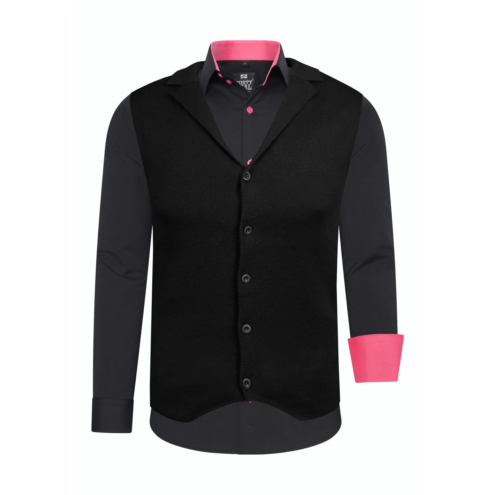 Рубашка с длинными рукавами Расти Нила, включая рубашку с длинными рукавами и жилет Rusty Neal, розовый
Рубашка с длинными рукавами Расти Нила, включая рубашку с длинными рукавами и жилет Rusty Neal, розовый