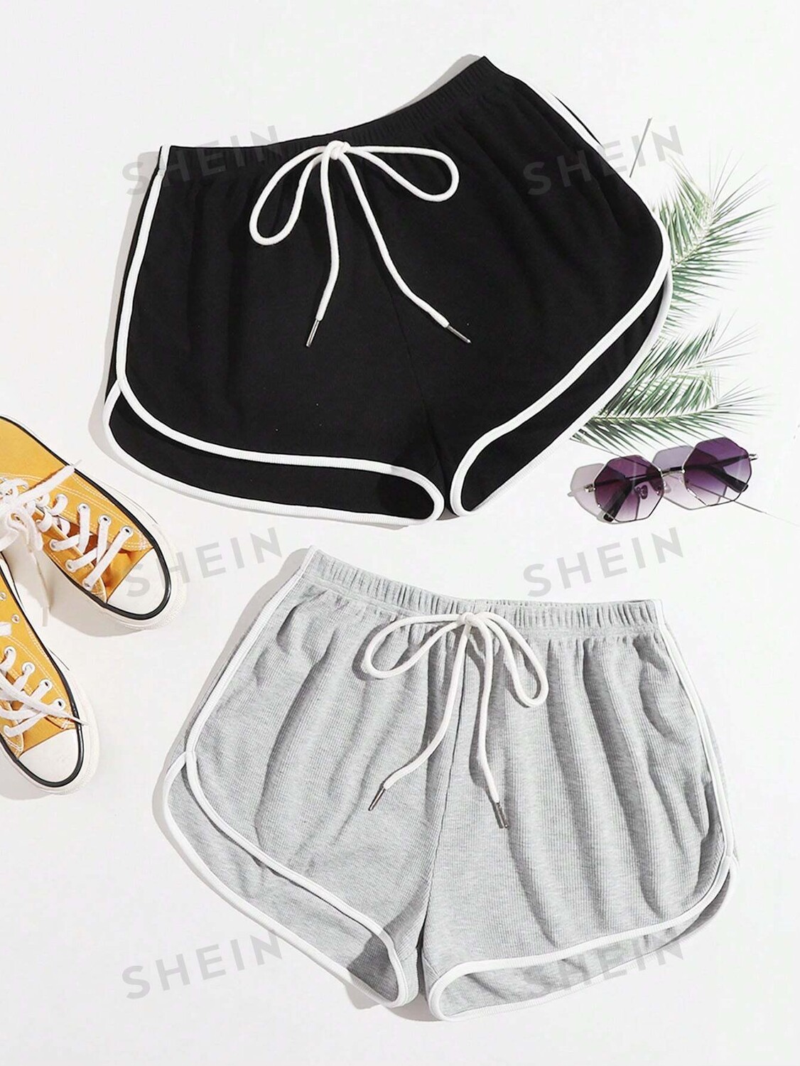 EZwear Летний комплект из 2 шорт «Дельфин» с завязкой на талии Shein, мультиколор
EZwear Летний комплект из 2 шорт «Дельфин» с завязкой на талии Shein, мультиколор