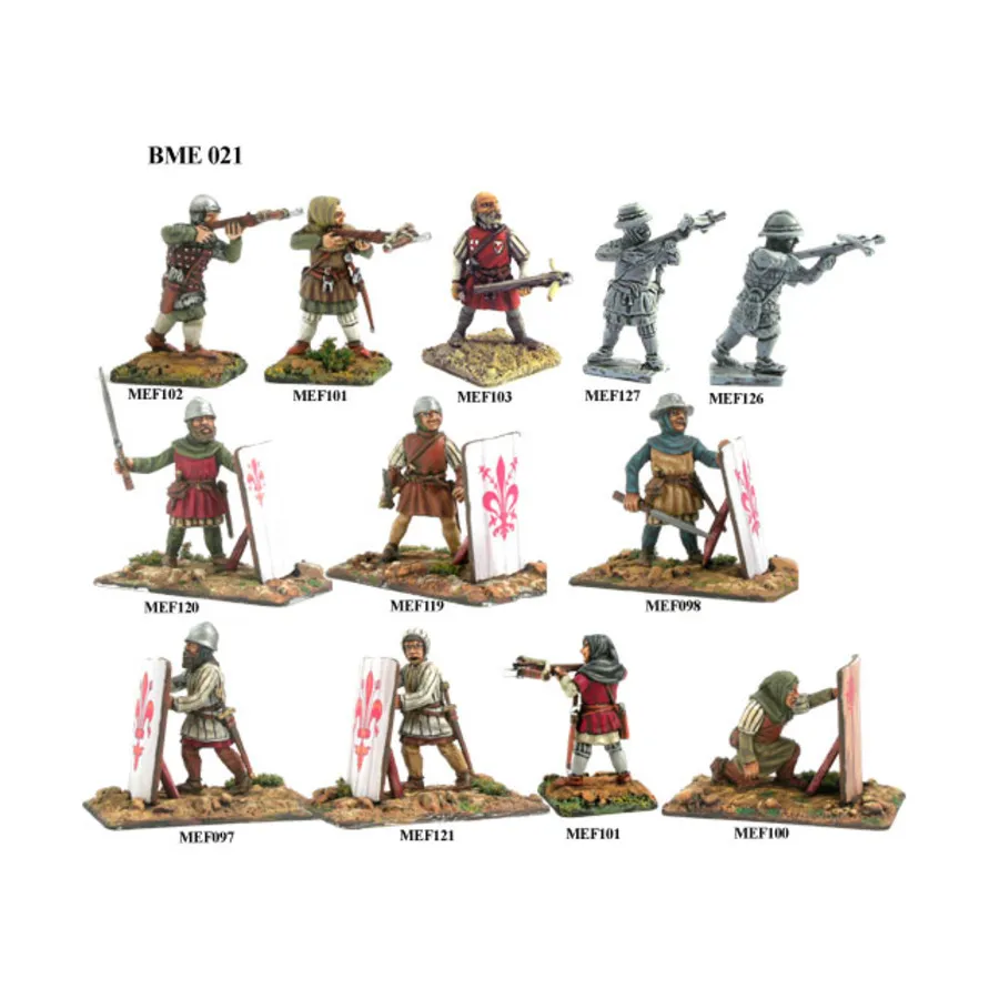 Войны коммун — павизиры и арбалетчики 1200–1330 гг., Historical Miniatures - Medieval (28mm) (Mirliton SG)
Войны коммун — павизиры и арбалетчики 1200–1330 гг., Historical Miniatures - Medieval (28mm) (Mirliton SG)