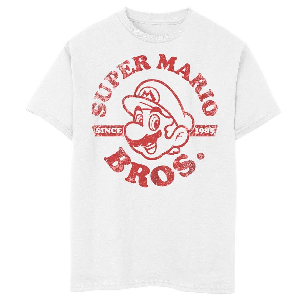 Футболка с потертым рисунком лица Super Mario с 1985 года для мальчиков Licensed Character, белый
Футболка с потертым рисунком лица Super Mario с 1985 года для мальчиков Licensed Character, белый