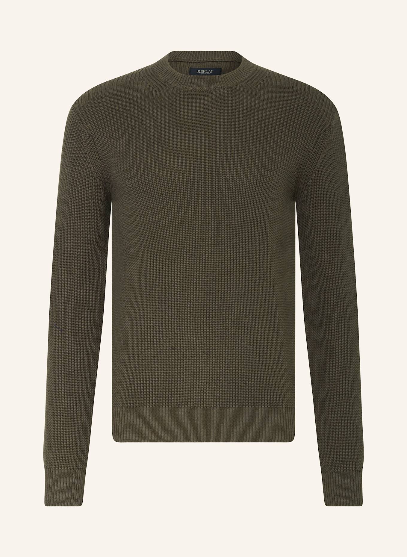 Свитер Replay, хаки 
Свитер Replay, хаки
