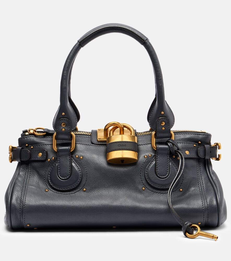 Кожаный плечевой сумка Paddington Chloé, Black Navy
Кожаный плечевой сумка Paddington Chloé, Black Navy