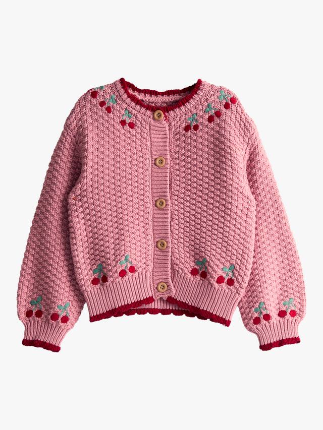 Детский кардиган с вишневой вышивкой из хлопка JoJo Maman Bébé, Pink
Детский кардиган с вишневой вышивкой из хлопка JoJo Maman Bébé, Pink