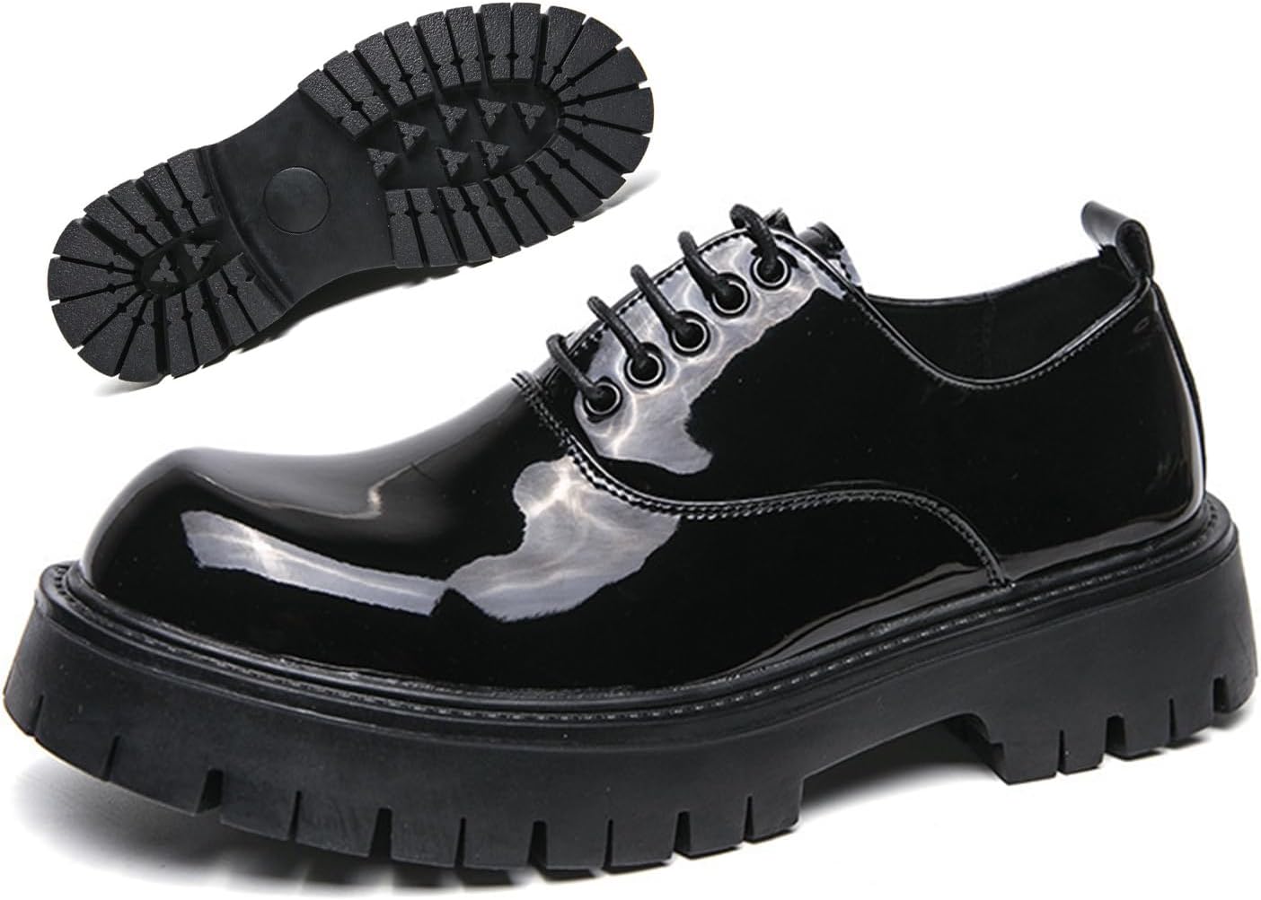 Мужские кожаные массивные дерби на платформе с круглым носком, шнуровкой и рифленой подошвой, оксфорды, удобные, дышащие, с нескользящей подошвой, праздничные туфли Nejkg, черный
Мужские кожаные массивные дерби на платформе с круглым носком, шнуровкой и рифленой подошвой, оксфорды, удобные, дышащие, с нескользящей подошвой, праздничные туфли Nejkg, черный