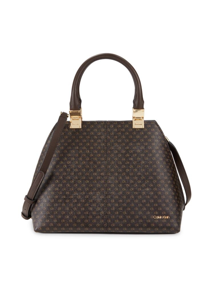 Сумка с монограммой и верхней ручкой Calvin Klein, коричневый
Сумка с монограммой и верхней ручкой Calvin Klein, коричневый