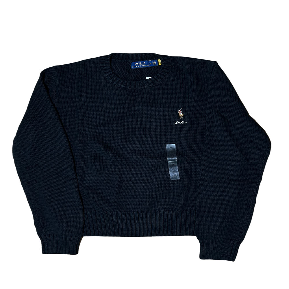 Вязаный свитер SS23 женский Polo Ralph Lauren, черный
Вязаный свитер SS23 женский Polo Ralph Lauren, черный