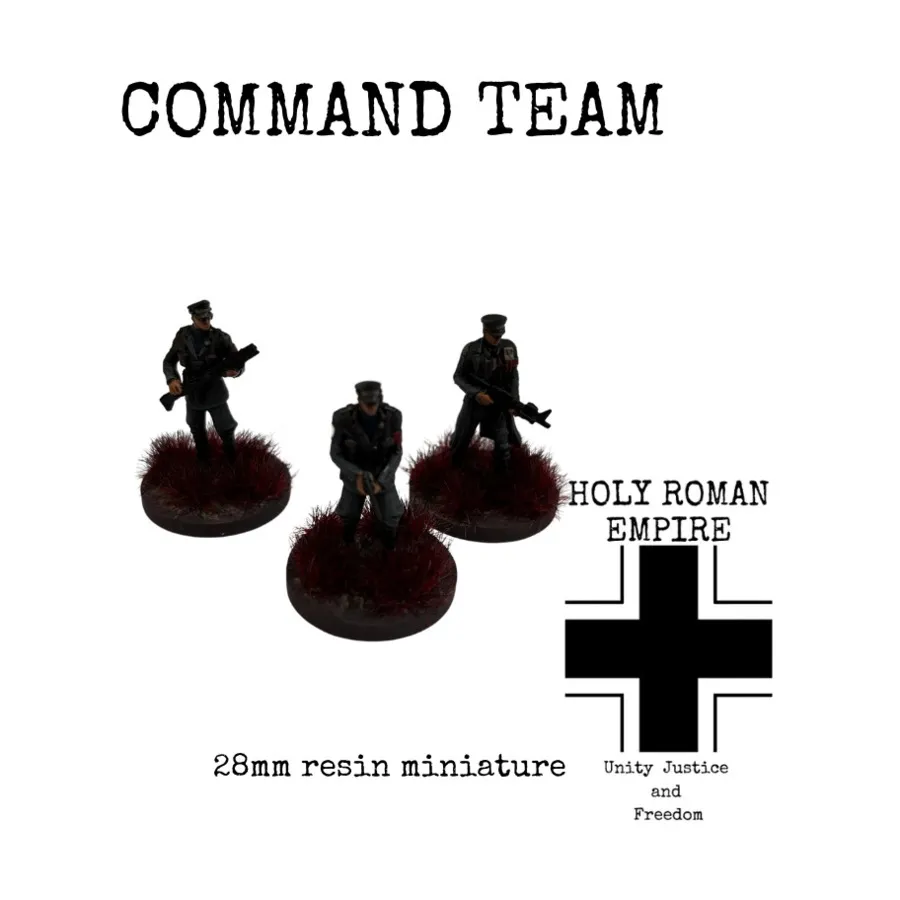 Командный состав Священной Римской Империи, Sci-Fi Miniatures (28mm) (Gaddis Gaming)
Командный состав Священной Римской Империи, Sci-Fi Miniatures (28mm) (Gaddis Gaming)