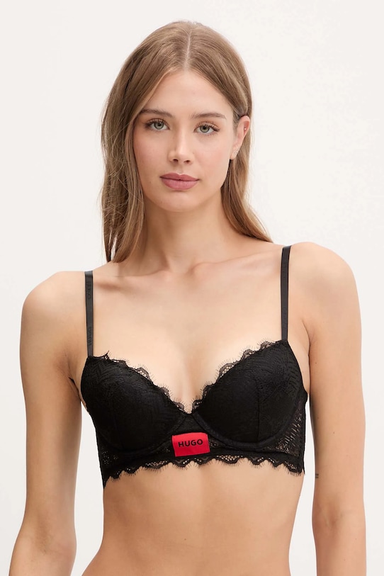 Бюстгальтер push-up rl lace HUGO, черный
Бюстгальтер push-up rl lace HUGO, черный