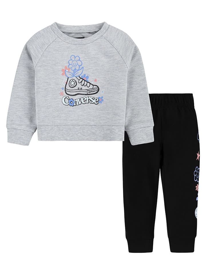 Толстовка Converse, серый/черный 
Толстовка Converse, серый/черный