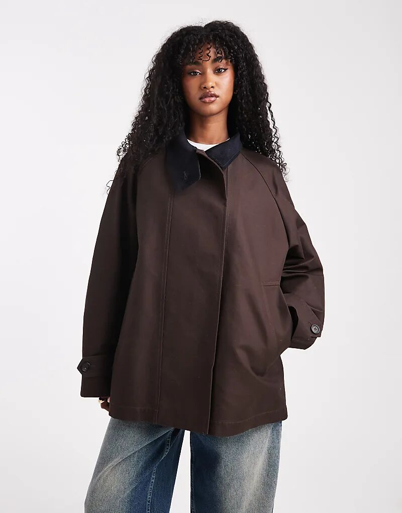 Куртка-тренч ARKET из вощеного хлопка темно-коричневого цвета
Куртка-тренч ARKET из вощеного хлопка темно-коричневого цвета