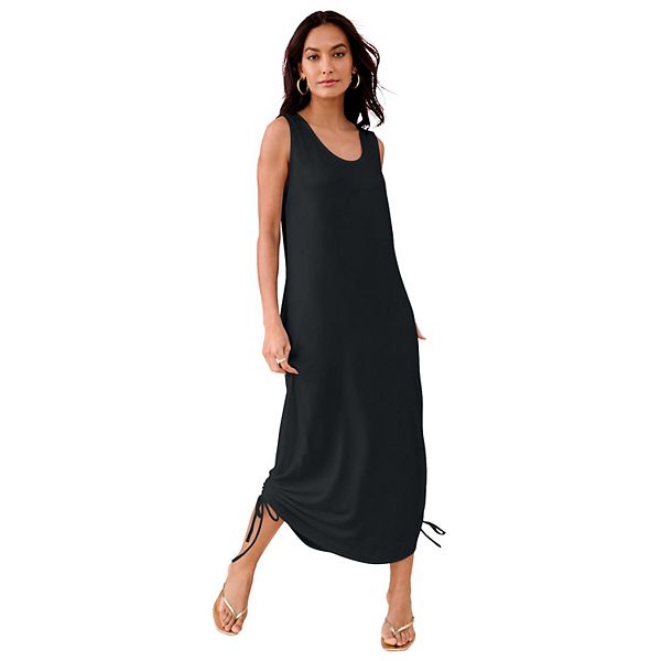 Женское платье-миди без рукавов плюс сайз с эластичным трикотажем и плиссированной кокеткой Roaman'S, Black
Женское платье-миди без рукавов плюс сайз с эластичным трикотажем и плиссированной кокеткой Roaman'S, Black