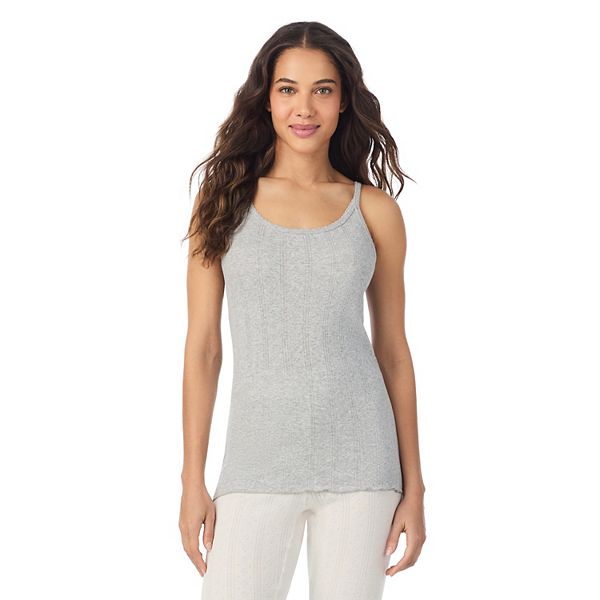 Женская хлопковая ажурная майка Cuddl Duds, Grey Heather
Женская хлопковая ажурная майка Cuddl Duds, Grey Heather