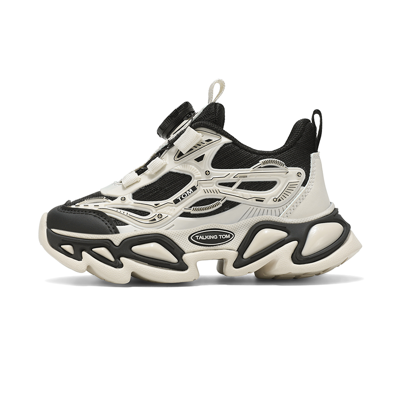Противоскользящие, износостойкие, дышащие кроссовки для бега для детей TALKING TOM, черный/белый 
Противоскользящие, износостойкие, дышащие кроссовки для бега для детей TALKING TOM, черный/белый