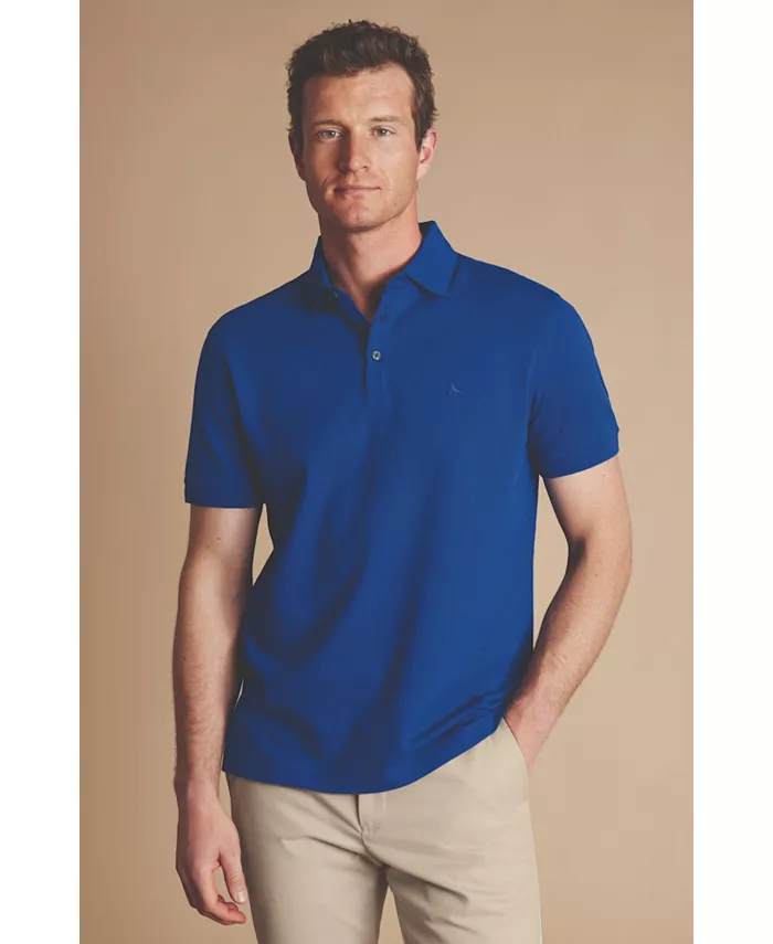 Мужская однотонная короткорукавная хлопковая пике-поло Tyrwhitt Charles Tyrwhitt, синий
Мужская однотонная короткорукавная хлопковая пике-поло Tyrwhitt Charles Tyrwhitt, синий