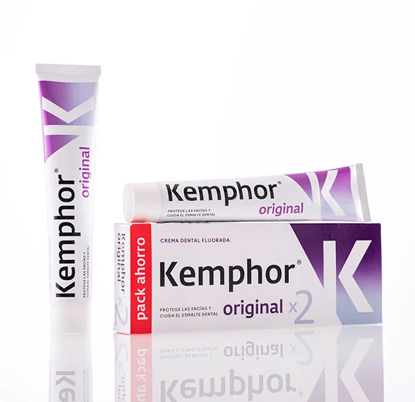 Упаковка зубной пасты с фтором Original Kemphor, 2 UD
Упаковка зубной пасты с фтором Original Kemphor, 2 UD