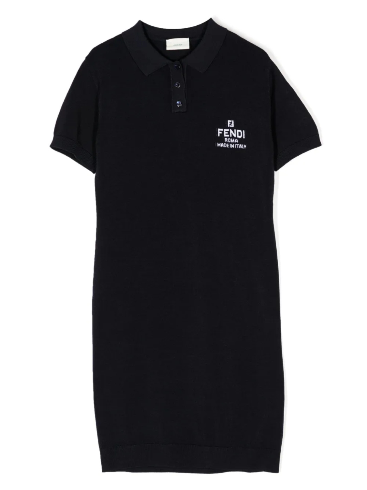 Платье с воротником поло и логотипом Fendi Kids, синий
Платье с воротником поло и логотипом Fendi Kids, синий