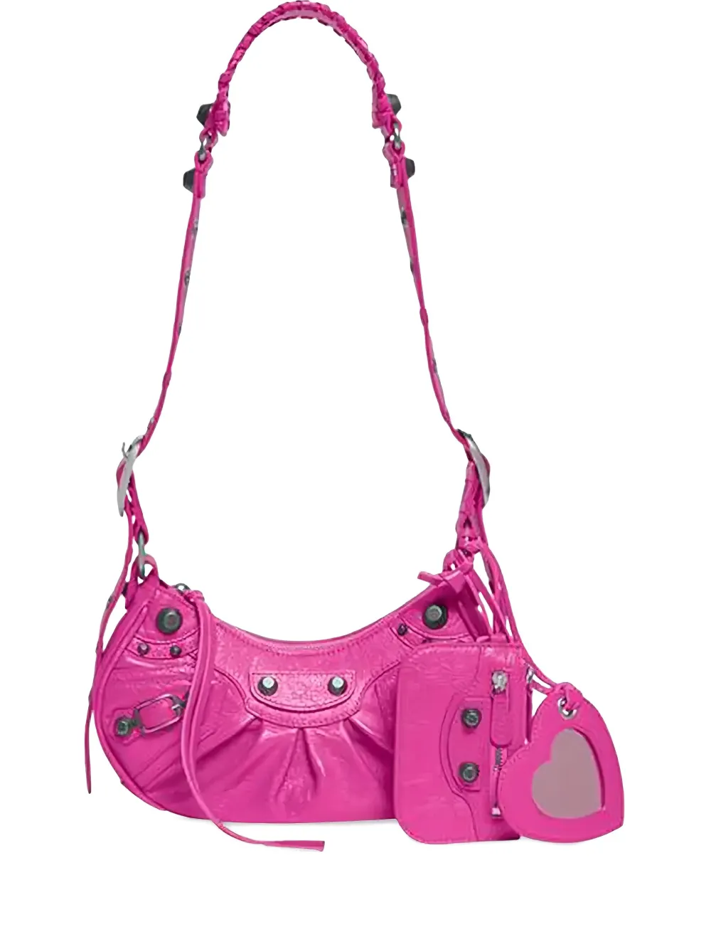 Сумка через плечо XS Le Cagole в форме сердца с плетеным ремешком BALENCIAGA, розовый
Сумка через плечо XS Le Cagole в форме сердца с плетеным ремешком BALENCIAGA, розовый