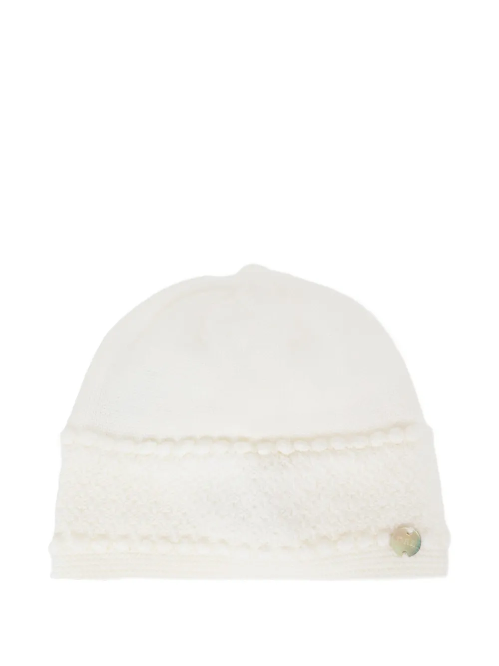 Фактурная шерстяная шапочка Paz Rodriguez, белый 
Фактурная шерстяная шапочка Paz Rodriguez, белый