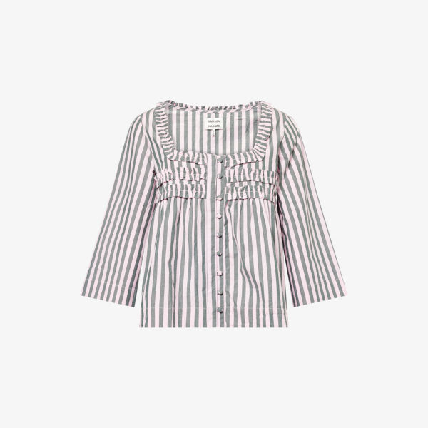 Блузка Damson Madder Leilani из хлопка с квадратным вырезом, мультиколор
Блузка Damson Madder Leilani из хлопка с квадратным вырезом, мультиколор