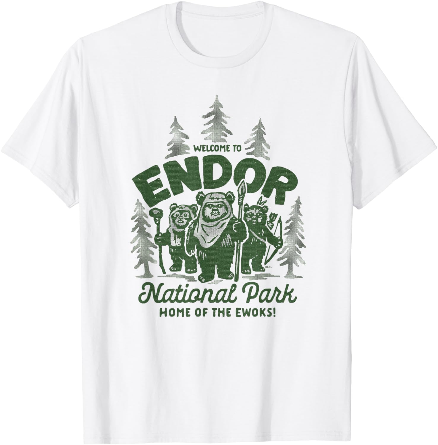 Футболка с изображением эвоков из национального парка Эндор, посвященная «Звездным войнам» Star Wars, белый
Футболка с изображением эвоков из национального парка Эндор, посвященная «Звездным войнам» Star Wars, белый